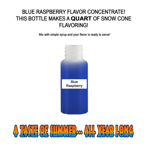 Blue raspberry mix snow - blue,