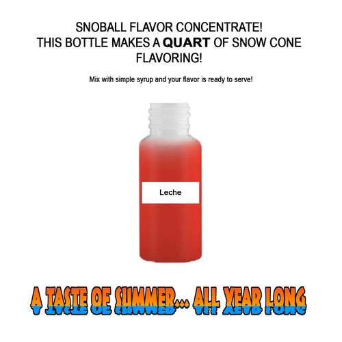 Leche mix snow cone shaved - snow, cone/shaved